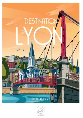 Puzzle Destination LYON - Pont Rouge La Loutre