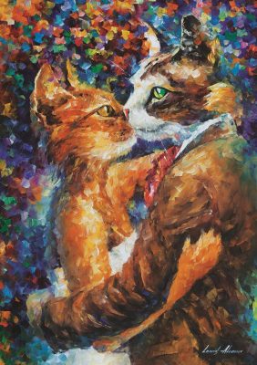 Puzzle Dance of the Cats in Love Art Puzzle