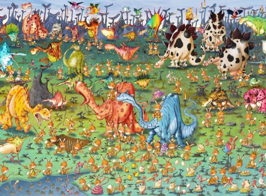 Puzzle François Ruyer - Dinosaures Grafika