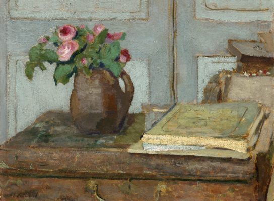 Puzzle Edouard Vuillard : La palette de l'Artiste et un Vase avec des Roses