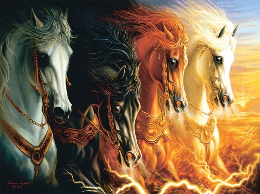 Puzzle Lindsburg-Osorio - Four Horses of the Apocalypse SunsOut