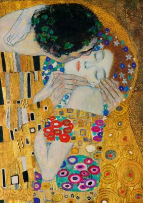 Puzzle Gustave Klimt - The Kiss (detail)
