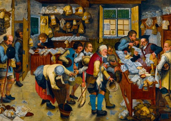 Puzzle Pieter Brueghel the Younger - The Tax-collector's Office