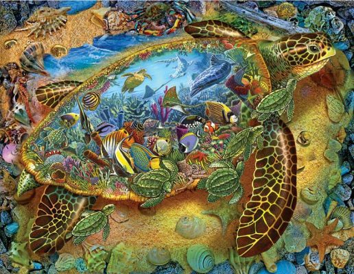 Puzzle Lewis T. Johnson - Sea Turtle World SunsOut