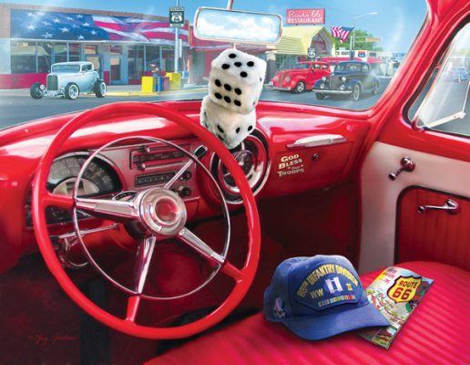 Puzzle Pièces XXL - Greg Giordano - American Car SunsOut