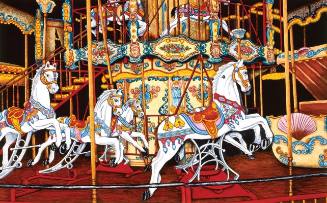 Puzzle Thelma Winter - Carousel at the Fair SunsOut