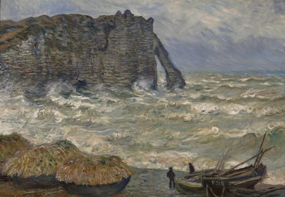 Puzzle Claude Monet - Mer agitée à Étretat