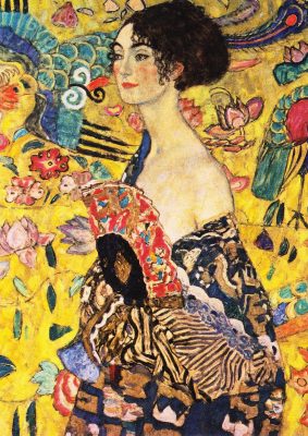 Puzzle Gustav Klimt : Dame à l'éventail Enjoy Puzzle