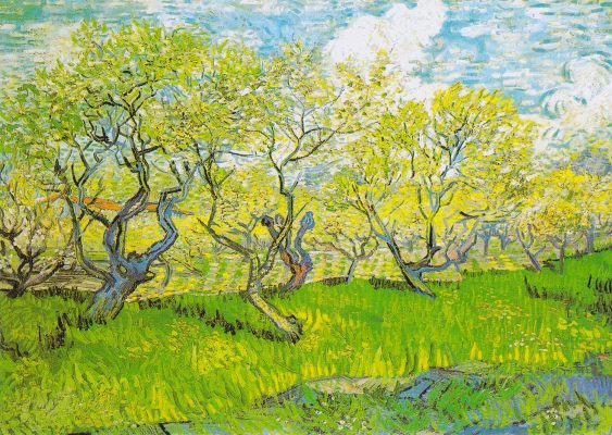 Puzzle Vincent Van Gogh : Verger en fleurs Enjoy Puzzle