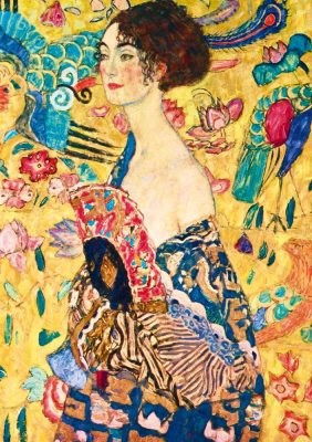 Puzzle Gustave Klimt - Lady with Fan