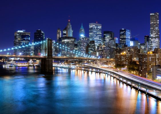 Puzzle New York by Night Grafika