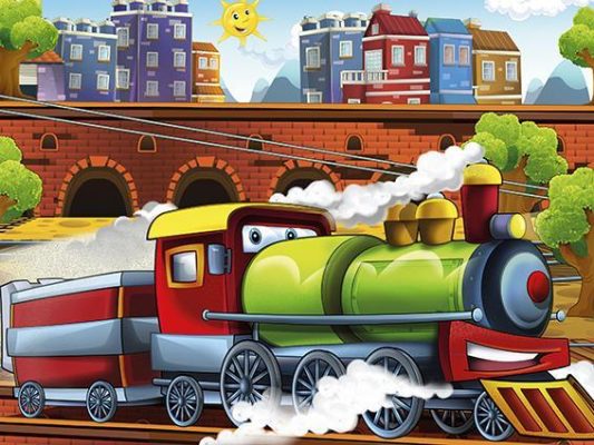 Puzzle en Bois - Train Art Puzzle