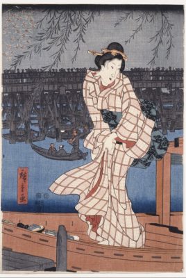 Puzzle Utagawa Hiroshige : Evening on the Sumida River