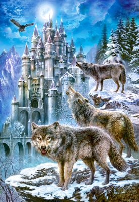 Puzzle Loups devant le Château Castorland