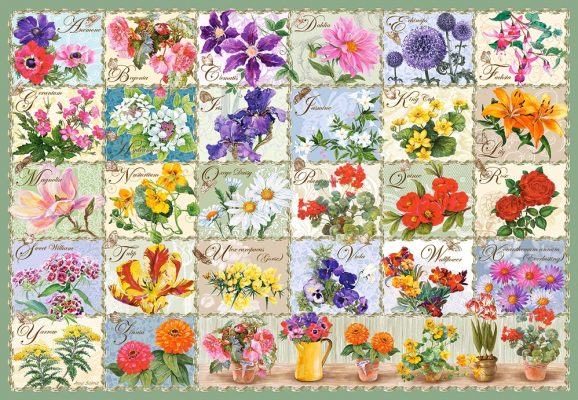 Puzzle Vintage Floral Castorland