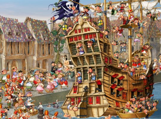 Puzzle François Ruyer: Pirates Grafika