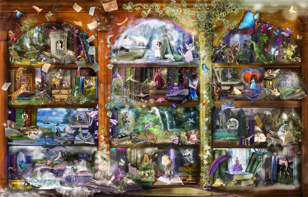 Puzzle Alixandra Mullins - Enchanted Fairytale Library SunsOut