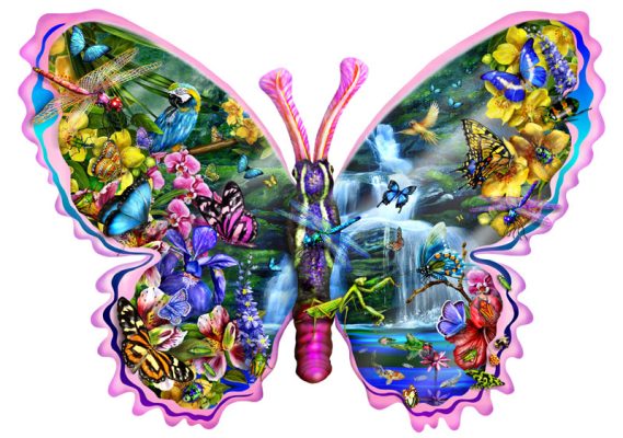 Puzzle Lori Schory - Butterfly Waterfall SunsOut