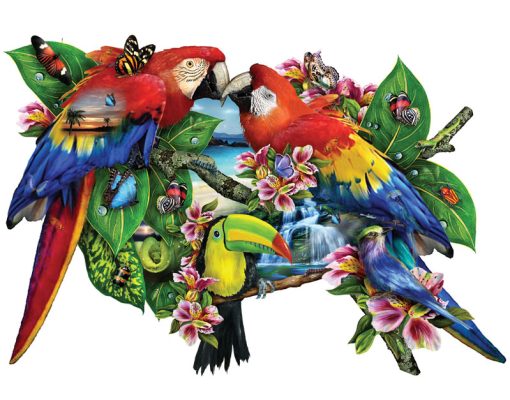 Puzzle Lori Schory - Parrots in Paradise SunsOut