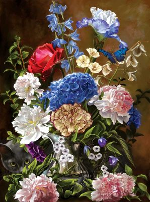 Puzzle Bouquet in Blue SunsOut