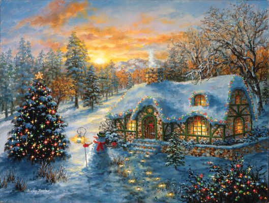 Puzzle Pièces XXL - Christmas Cottage SunsOut