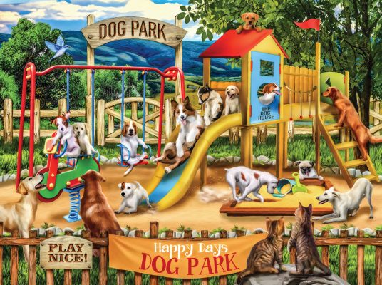 Puzzle Tom Wood - Happy Days Dog Park SunsOut