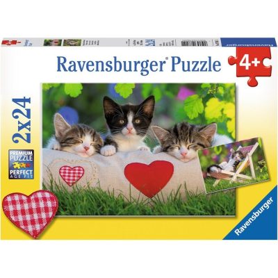 2 Puzzles - Sieste des Chatons Ravensburger