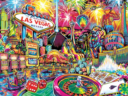 Puzzle Travel Collages - Las Vegas Master Pieces