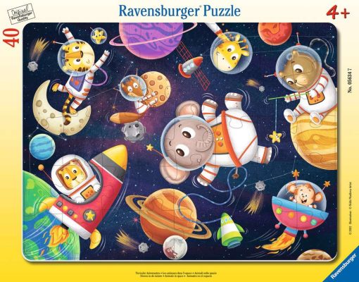 Puzzle Cadre - Astronautes animaux Ravensburger