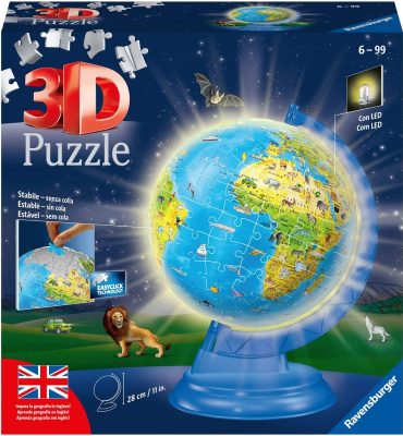 Puzzle 3D - Globe en Anglais Ravensburger
