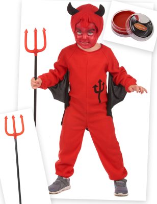 Pack déguisement diablotin rouge enfant