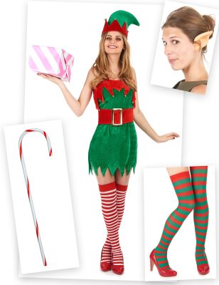 Pack déguisement elfe femme avec oreilles