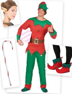 Pack déguisement elfe homme avec sur-chaussures