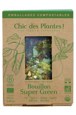 Bouillon de légumes détox Super Green                                - Chic des Plantes