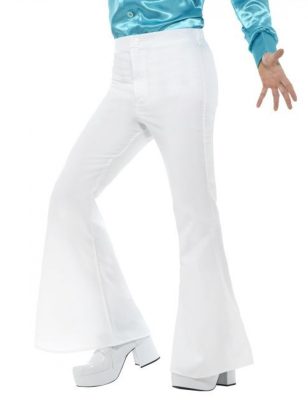 Pantalon disco blanc homme