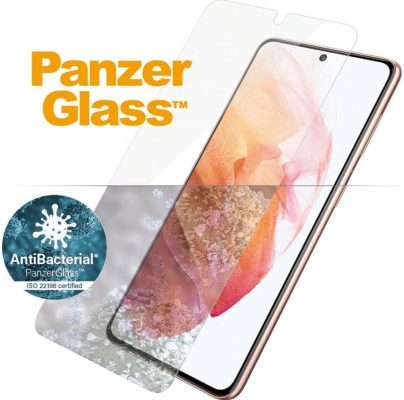 PanzerGlass Edge to Edge - Samsung Galaxy S21 Verre trempé Protection d'écran - Compatible Coque