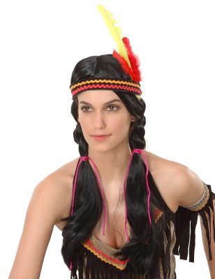 Perruque longue indienne femme
