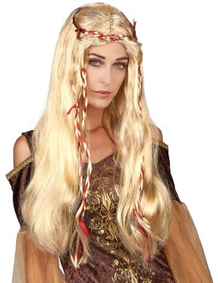 Perruque médiévale blonde femme