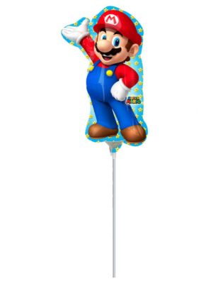 Petit Ballon aluminium Super Mario 20 X 30 cm