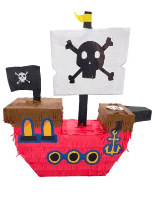 Piñata bateau de pirate 50 x 43 cm
