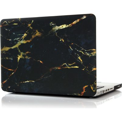 Mobigear Marble - Apple MacBook Pro 13 Pouces (2008-2012) Coque MacBook Rigide - Noir / Marron