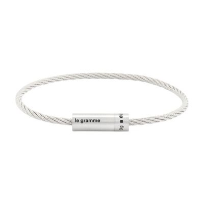 Bracelet câble le 9g argent 925 lisse brossé