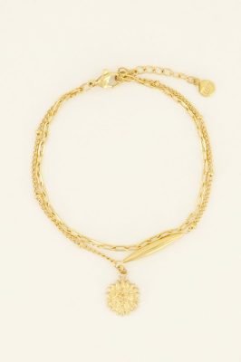 Bracelet Casa Fiore avec pendentif tournesol | My Jewellery