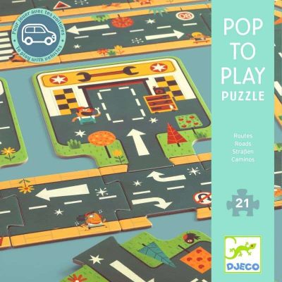 Puzzle circuit Pop To Play Routes Djeco