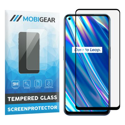 Mobigear Premium - Realme 8 5G Verre trempé Protection d'écran - Compatible Coque - Noir