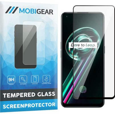 Mobigear Premium - Realme 9 Pro Verre trempé Protection d'écran - Compatible Coque - Noir