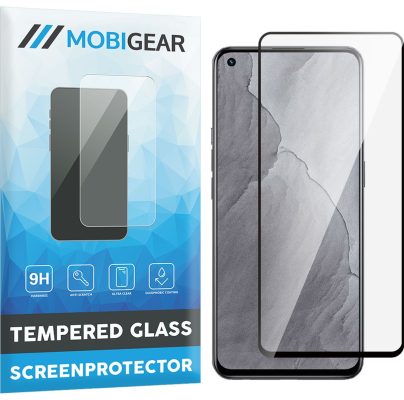 Mobigear Premium - Realme GT Master Edition Verre trempé Protection d'écran - Compatible Coque - Noir