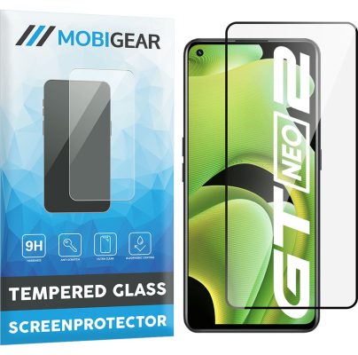 Mobigear Premium - Realme GT Neo 2 Verre trempé Protection d'écran - Compatible Coque - Noir