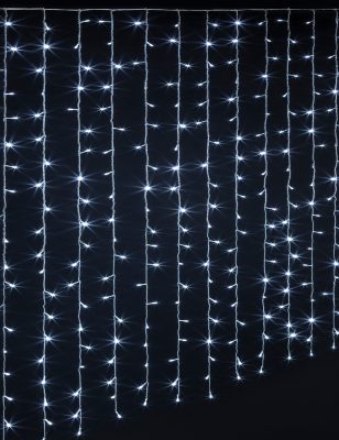 Rideau extérieur lumineux 150 LED 150 x 90 cm