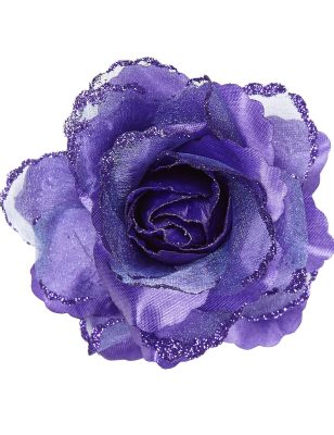 Rose violette pour cheveux femme
